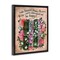 Stupell Industries Bookish Quote with Florals Floating Frame, design by Glad You're Here Co.